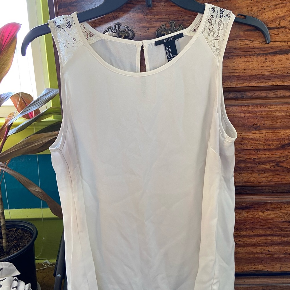 White tank top